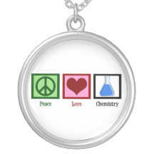 Chimie d'amour de paix collier personnalisé