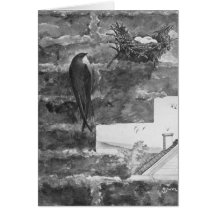 Chimney Swift and Nest Card