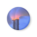 Chimney Twins Small Round Magnet