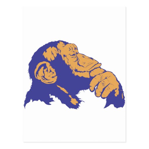 Chimp Thinking Post Cards