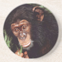 Chimpansee Drink Coaster