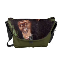 Chimpansee Messenger Bags