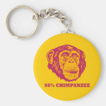Chimpanzé de 98% porte-clés