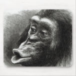 Chimpanzee Disappointed and Sulky Mousepad