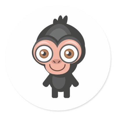Chimpanzee - My Conservation Park Sticker by MyConservationPark