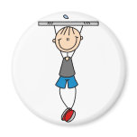 Chin Ups Stick Figure Magnet