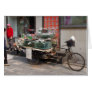 China Bicycle--selling fish Greeting Card