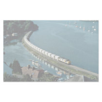China Clay Train Fowey Estuary at Golant Custom Stationery