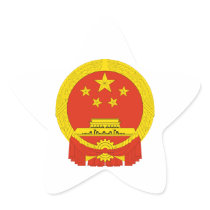 china coat of arms star sticker