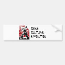 China Cultural Revolution Poster 2 Bumper Stickers