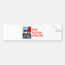 China Cultural Revolution Poster 5 Bumper Stickers