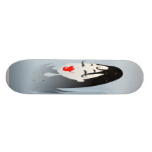China Doll 2 Skateboard Bright Red Lips