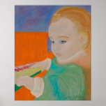 China doll at the piano print