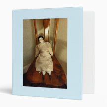 China Doll on Chair Vinyl Binder