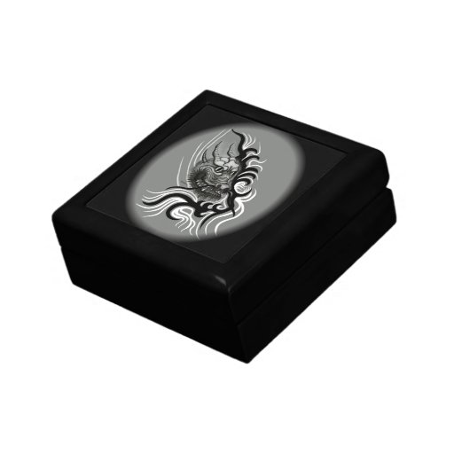 China Dragon in Tattoo style Jewelry Box