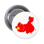 China Flag Map full size Pin