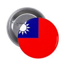 China Flag Pinback Button