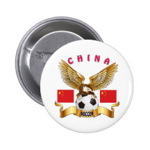 China Football Designs Pin