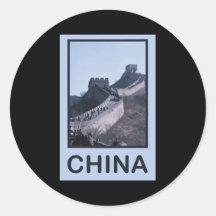 China Great Wall Of China Round Stickers