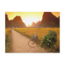 China, Guangxi. Yangzhou, Bicycle on country Post Cards