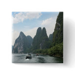China, Guilin, Li River, River boats line the