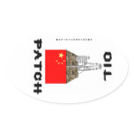 China,Oil Patch,International Oilman,Oil,Gas,Rigs Oval Sticker