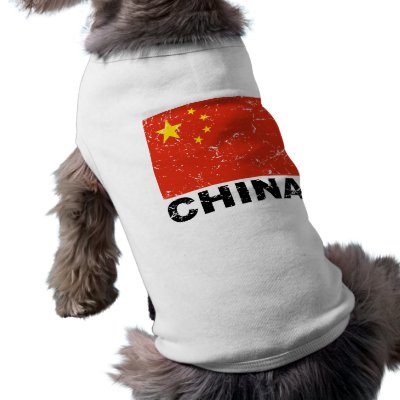 China Vintage Flag Pet Tee by allworldtees