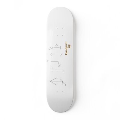 china writing, Handprint     09 Skate Board by handprint
