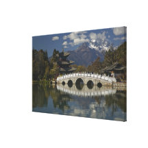 CHINA, Yunnan Province, Lijiang. Lijiang Old Canvas Print