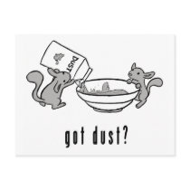 Chinchilla Got Dust Postcard