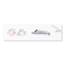 Chinchilla Graduation - Rescue sticker Bumper Sticker
