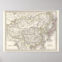 Chine et Japon - Historic Map Posters