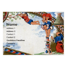 Chinese Acrobats Balance and Swing Business Card