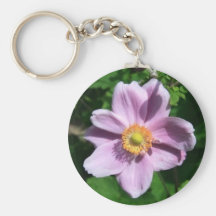 Chinese Anemone Flower Keychain