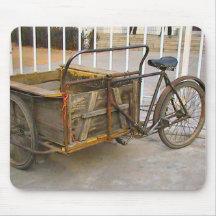 Chinese bicycles - delivery bicycle mouse pad