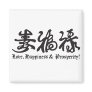 Chinese Black Lettering! Refrigerator Magnets