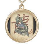 Chinese Blue Dragon Pendants