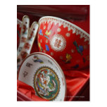Chinese bowl with double happiness postcards