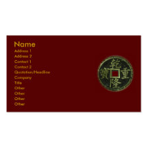 Chinese Coins Business Card