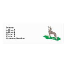 Chinese Crested Business Card Template