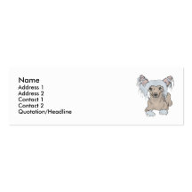 Chinese Crested Business Card Templates