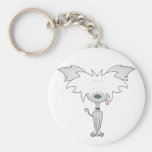Chinese Crested Cartoon Keychain
