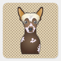 Chinese Crested Cartoon Sticker