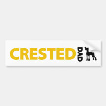 Chinese Crested Dad Bumper Sticker