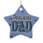Chinese Crested DAD Christmas Ornament