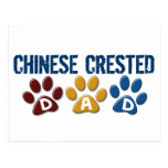 CHINESE CRESTED Dad Paw Print 1 Postcards