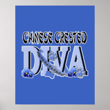 Chinese Crested DIVA Poster