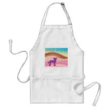Chinese Crested Landscape w/ Text Apron