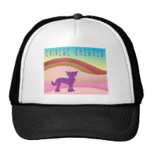 Chinese Crested Landscape w/ Text Mesh Hats