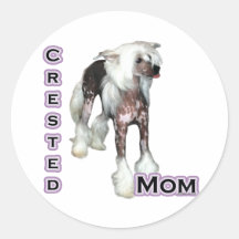 Chinese Crested Mom 4 - Sticker